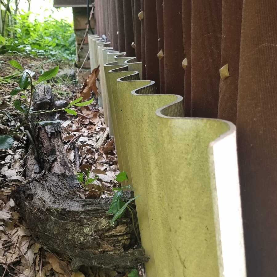 Photo réalisée par Diag Innov représentant des plaques ondulées en fibrociment