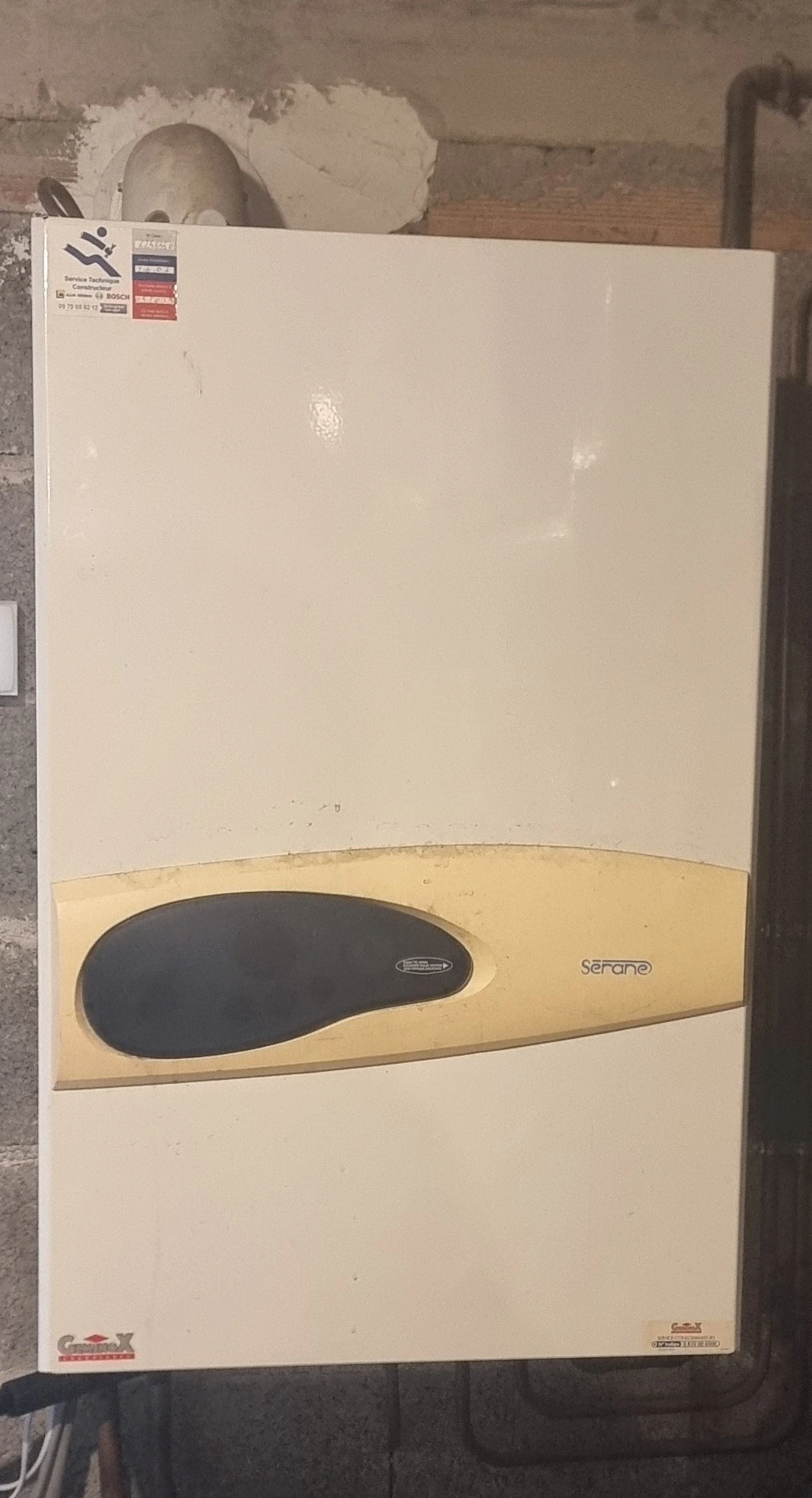 Photo réalisée par Diag Innov représentant une chaudière type C